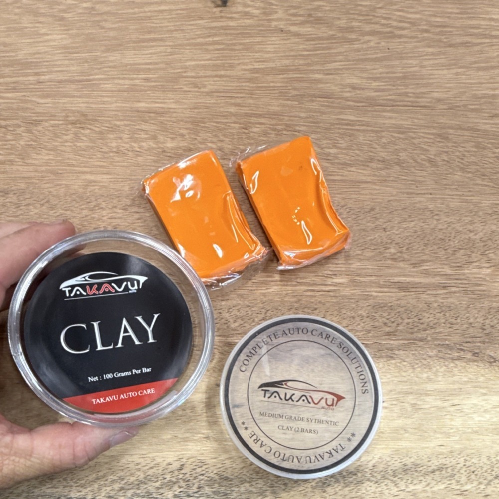 Takavu Synthetic Clay Bar 2 Pack Orange 100g Each Automotive Detailing